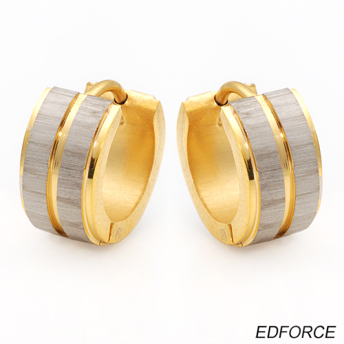 13mm DIAMETER GOLD PLATED STAINLESS STEEL HOOPS